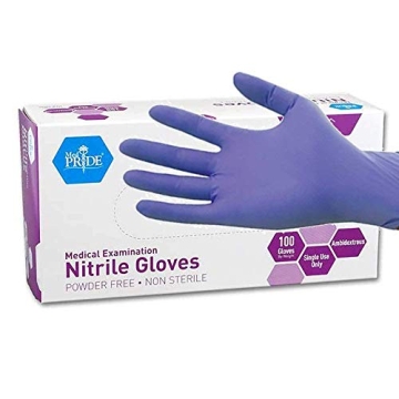 MedPride Powder-Free Nitrile Exam Gloves - Small (Pack of 100)