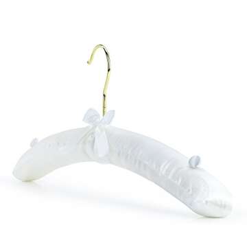 Elegant Satin Padded Hangers for Brides and Dresses