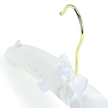 Elegant Satin Padded Hangers for Brides and Dresses