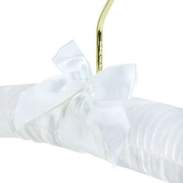 Elegant Satin Padded Hangers for Brides and Dresses