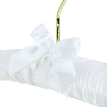 Elegant Satin Padded Hangers for Brides and Dresses
