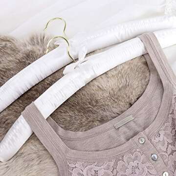 Elegant Satin Padded Hangers for Brides and Dresses