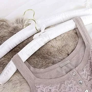 Elegant Satin Padded Hangers for Brides and Dresses