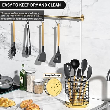 ebeau Cooking Utensils Set - 32 Pcs Silicone Kitchen Set