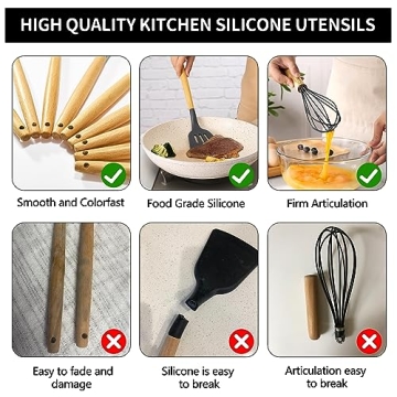 ebeau Cooking Utensils Set - 32 Pcs Silicone Kitchen Set