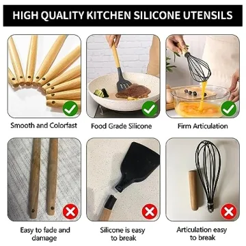 ebeau Cooking Utensils Set - 32 Pcs Silicone Kitchen Set