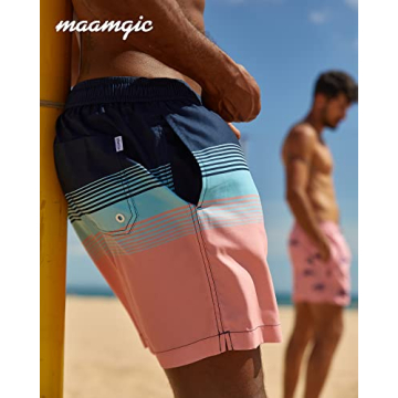 Stylish Quick Dry Maamgic Mens Swim Trunks for Summer Fun
