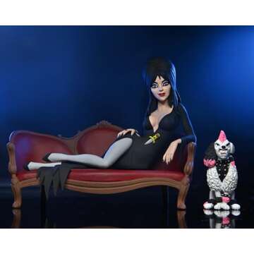 NECA - Elvira on Couch (Toony Terrors) 6" Action Figure Boxed Set