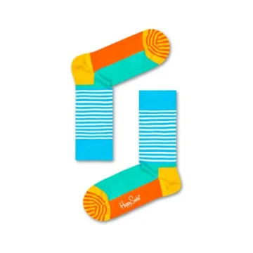 Happy Socks Colorful Striped Crew Socks 4-Pack Gift Box