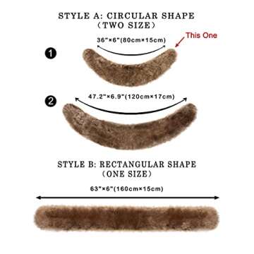 LA CARRIE Women's Faux Fur Collar Scarf Wrap Shawl Cold Winter Warmer(Raccoon)