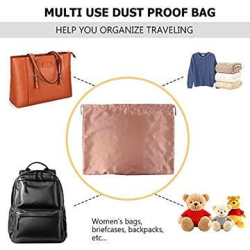 SunForMorning Silk Dust Bags for Purses and Shoes 5 Pack