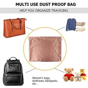 SunForMorning Silk Dust Bags for Purses and Shoes 5 Pack