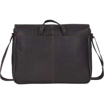 Colombian Leather Crossbody Laptop Case & Tablet Bag