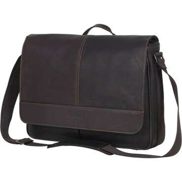 Colombian Leather Crossbody Laptop Case & Tablet Bag