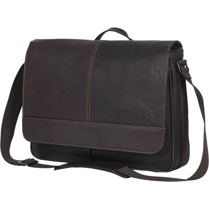 Colombian Leather Crossbody Laptop Case & Tablet Bag