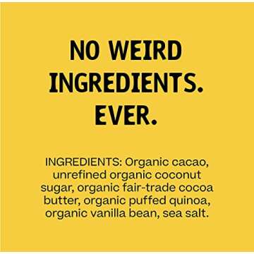 Hu Chocolate Bars | 4 Pack Vanilla Crunch Chocolate | Natural Organic Vegan, Gluten Free, Paleo, Non GMO, Fair Trade Dark Chocolate | 2.1oz Each