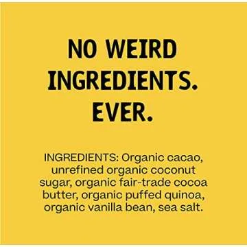 Hu Chocolate Bars | 4 Pack Vanilla Crunch Chocolate | Natural Organic Vegan, Gluten Free, Paleo, Non GMO, Fair Trade Dark Chocolate | 2.1oz Each