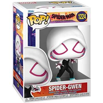 POP Marvel: Spider-Man: Across The Spider-Verse - Spider-Gwen (Gwen Stacy) Funko Vinyl Figure (Bundled with Compatible Box Protector Case), Multicolor, 3.75 inches