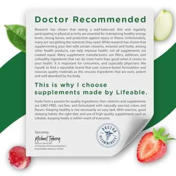 Lifeable Calcium with Vitamin D3 Gummies | Calcium 500 mg D3 1000 IU | Great Tasting Bone Strength Supplements | for Bone Health | Calcium Gummies for Women, Men | 60 Gummies