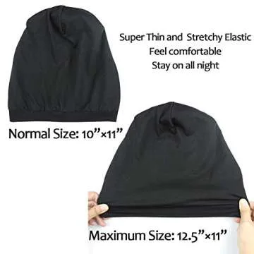 Stylish Cozy Satin Lined Slouchy Beanie for Hair Care