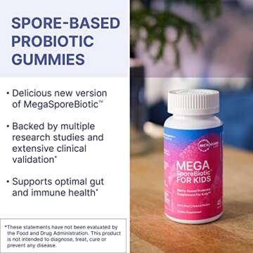 MegaSporeBiotic Kids Probiotic Gummies for Gut Health