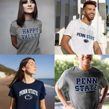 Official Penn State Adult Block Happy Valley Tee for Fans