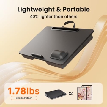 ErGear Extra Large Laptop Lap Desk for Ergonomic Comfort