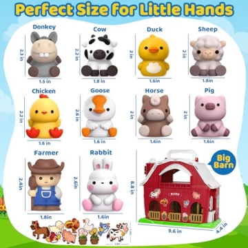 Farm Animal Playset for 1-3 Years Old - KMUYSL