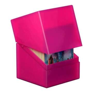 Ultimate Guard Boulder 100+, Deck Case for 100 Double-Sleeved TCG Cards, Rhodonite, Secure & Durable Storage for Trading Card Games, Soft-Touch Finish