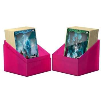 Ultimate Guard Boulder 100+, Deck Case for 100 Double-Sleeved TCG Cards, Rhodonite, Secure & Durable Storage for Trading Card Games, Soft-Touch Finish