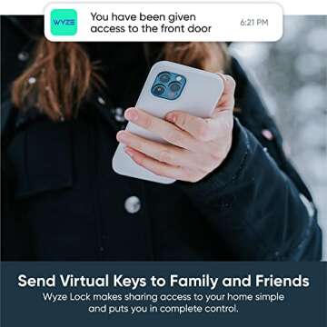 Wyze WiFi & Bluetooth Enabled Smart Door Lock, Wireless & Keyless Entry, works with Amazon Alexa & Google Assistant, Fits on Most Deadbolts, Includes Wyze Gateway - A Certified for Humans Device