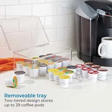 iDesign 2-Tier Coffee Pod Holder for Organized Storage