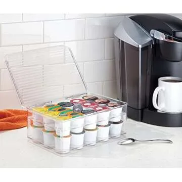 iDesign 2-Tier Coffee Pod Holder for Organized Storage