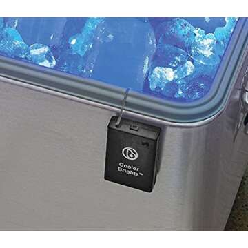 Brightz CoolerBrightz LED Cooler Light Rope - White - Waterproof Ice Chest Rope Light for Cooler - Colorful Bright Micro-LED Lights - Compatible with Yeti, ORCA, Igloo, Coleman and Ozark Ice Chests