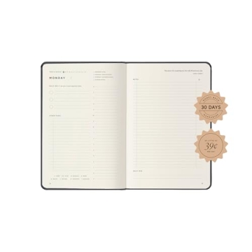 Full Focus Gray Linen Planner to Achieve Your Goals