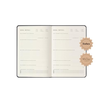 Full Focus Gray Linen Planner to Achieve Your Goals