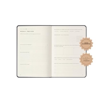 Full Focus Gray Linen Planner to Achieve Your Goals