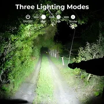 Alicegirl Rechargeable 990000 High Lumens LED Flashlights 2 Pack, Super Bright Flashlight with 3 Modes, IPX6 Waterproof, Powerful Handheld Flash Light for Home Camping Emergency (Black)