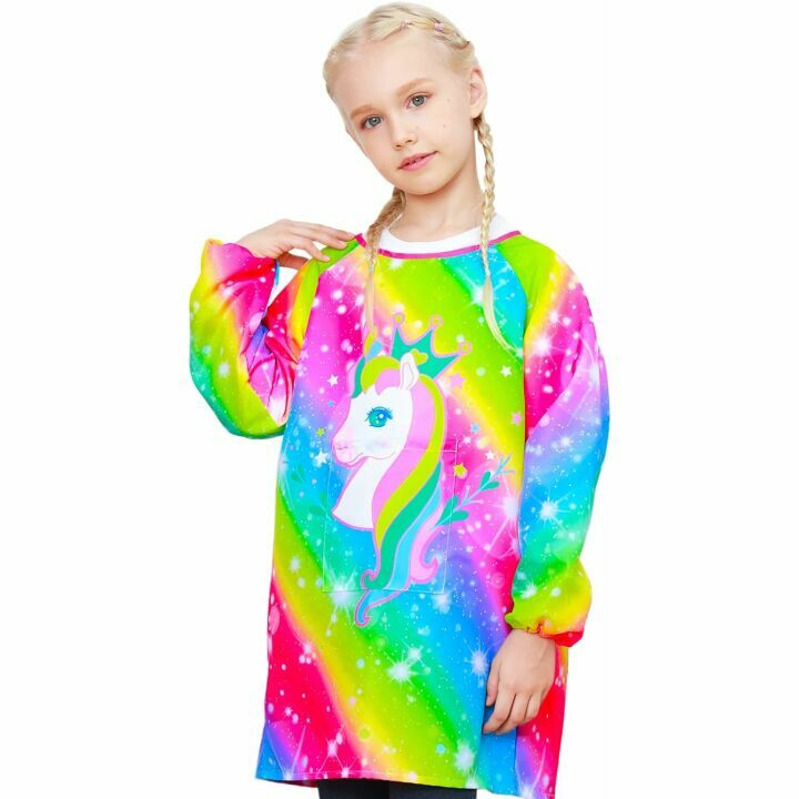 Waterproof Unicorn Art Smocks for Kids - Sylfairy