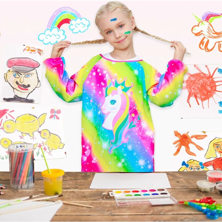 Waterproof Unicorn Art Smocks for Kids - Sylfairy