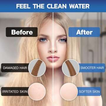 Shower Head Filter with 6 Cartridges for Hard Water