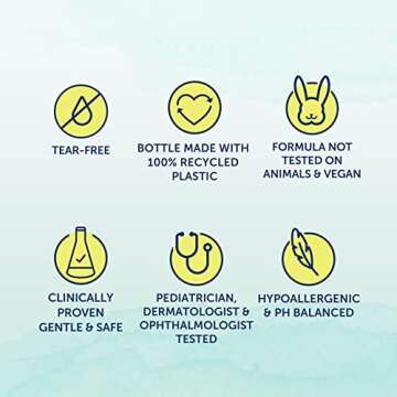 Vivvi & Bloom Gentle 2-in-1 Baby Wash & Shampoo Cleansing Gel, Leaves Sensitive Skin Feeling Healthy & Moisturized, Tear-Free, Formulated Without sulfates, paraben, and Dyes, 10 fl. Oz