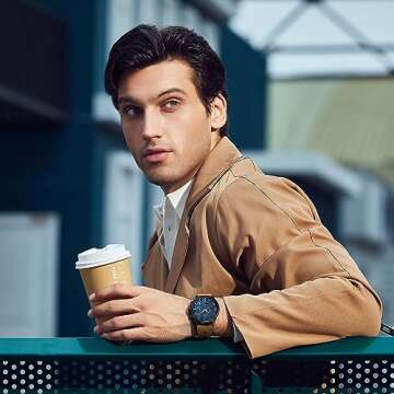 BY BENYAR Watches for Men Chronograph Waterproof Men's Wrist Watches Business Work Casual Sport Fash...