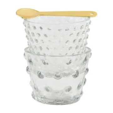 Elegant Mud Pie Hobnail Stacked Tidbit Set for Stylish Entertaining