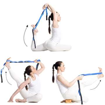Yoga Strap Multi Loops Adjustable for Stretching and Flexibility
