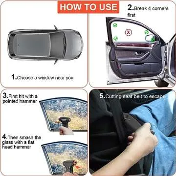 THINKWORK Car Safety Hammer - Essential Emergency Escape Tool