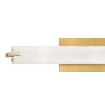GEORGE KOVACS P5044-248-L Tube LED Wall Sconce, 20 Watts, Honey Gold Finish