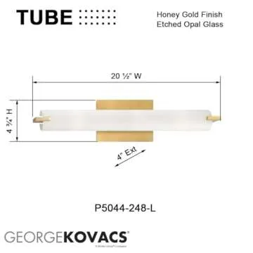 Elegant GEORGE KOVACS Tube LED Wall Sconce for Home Use