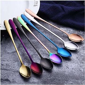 Dhrbsx Long-Handled Ice Tea Spoon Set for Every Occasion