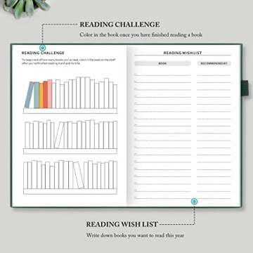 Elegant Reading Journal for Book Lovers - Track Your Progress